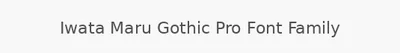 Iwata Maru Gothic Pro Font Family