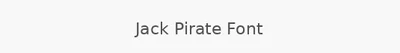 Jack Pirate Font