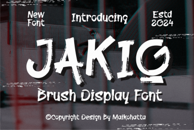 Jakio - Brush Display Font