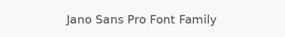 Jano Sans Pro Font Family