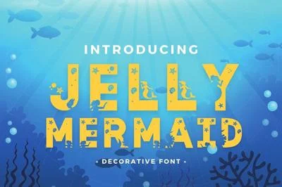 Jelly Mermaid - Decorative Font
