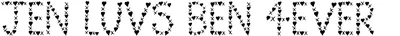 Jen Luvs Ben 4ever Font