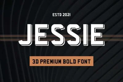 Jessie - 3d Premium Bold Display Font