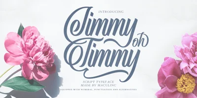 Jimmy Oh Timmy Font