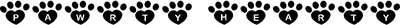 Jlr Pawrty Hearty Font