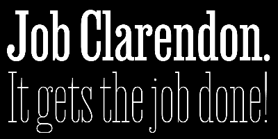 Job Clarendon Font Free Download