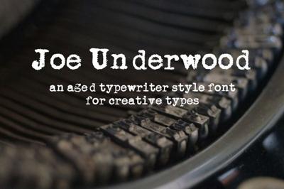 Joe Underwood Typewriter Font Free Download