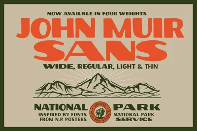 John Muir Sans – National Park Font Free Download