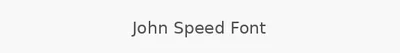 John Speed Font