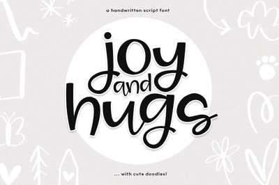 Joy & Hugs - Handwritten Script Font Free Download