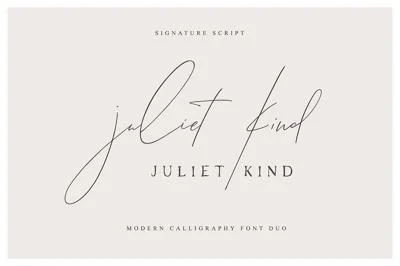 Juliet Kind Font DUO