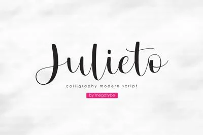 Julieto // Calligraphy Modern Font