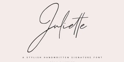 Juliette Signature Font