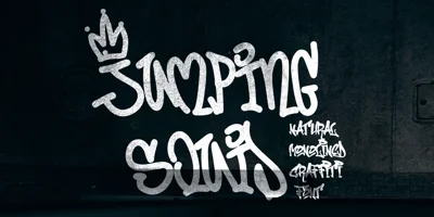 Jumping Squid Graffiti Font