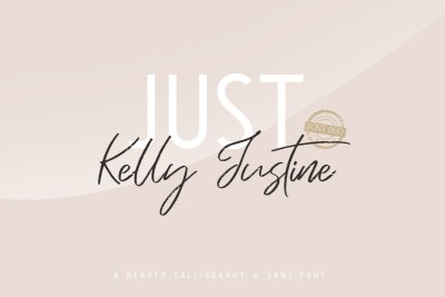 Just Kelly Justine Font Duo