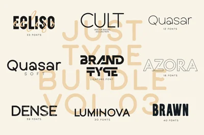 Just Type Bundle Vol.03 - 229 fonts