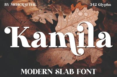 Kamila | Modern Slab Serif Font Free Download