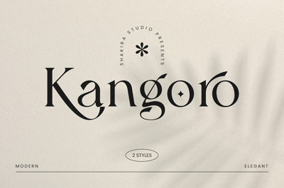 Kangoro - Modern Luxury Serif Font Free Download