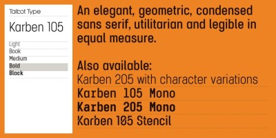 Karben 105 Font