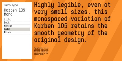 Karben 105 Mono Font