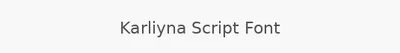 Karliyna Script Font