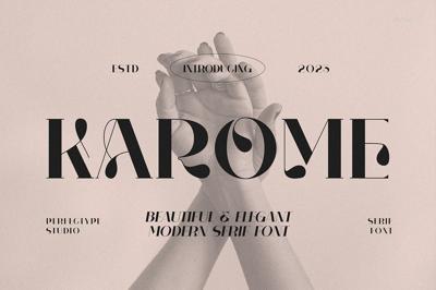 Karome Elegant & Unique Serif Font Free Download