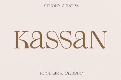 Kassan - Luxury Display Serif Font Free Download