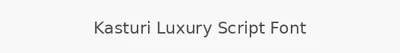 Kasturi Luxury Script Font