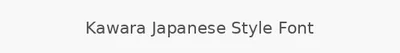 Kawara Japanese Style Font