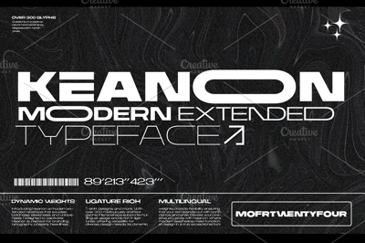 Keanon - Modern Extended Typeface Free Download