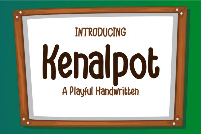 Kenalpot Playful Handwritten Font