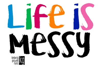 KG Lifeis Messy Font