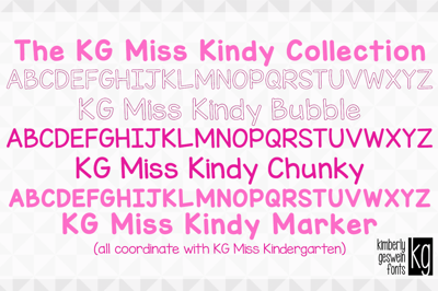 KG Miss Kindy Font Collection Free Download