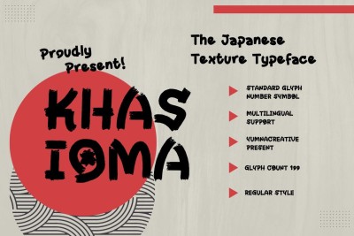 Khasioma - Japanese Texture Font