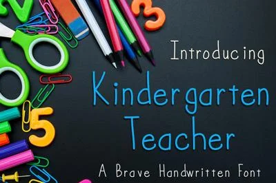 Kindergarten Teacher Font
