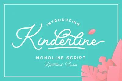 Kinderline Script Font