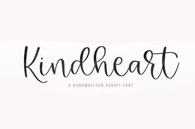 Kindheart | Handwritten Script Font Free Download