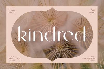 Kindred - Elegant and chic font Free Download