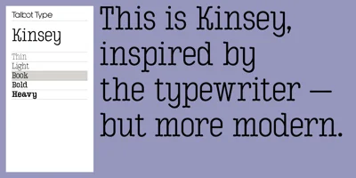 Kinsey Font