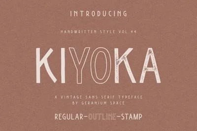 Kiyoka - A Vintage Sans Typeface
