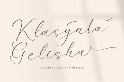 Klasynta Gelisha Beauty Script Font Free Download