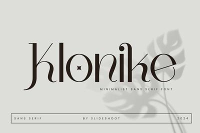 Klonike Sans Serif Font Free Download