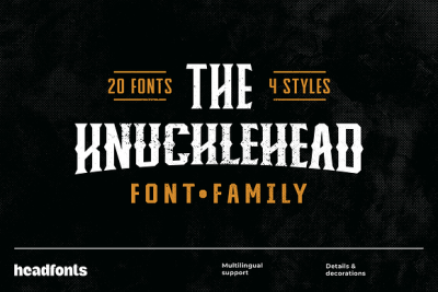 Knucklehead Font Family