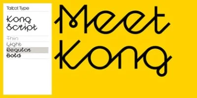 Kong Script Font