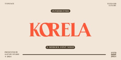 Korela Serif Font