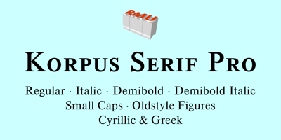 Korpus Serif Pro Free Download