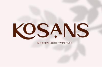 Kosans - Modern Look Typeface Free Download