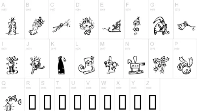 KR Christmas 2002 Font 2