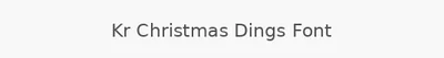 Kr Christmas Dings Font