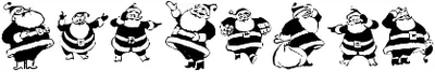 Kr Eight Santas Font
